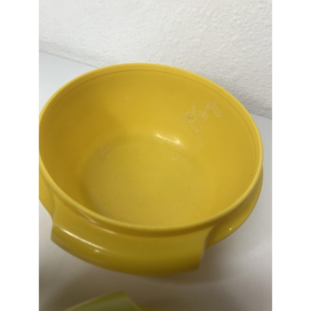 VTG 1970's Tupperware Harvest Snack Bowls Servalier Gold Burnt Orange Avocado - Picture 7 of 13